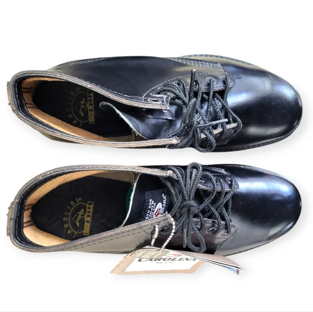 CAROLINA Steel Toe Leather Lace-up Work Boots Black 9